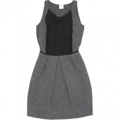 Pre-owned Red Valentino Grey Wool Dress