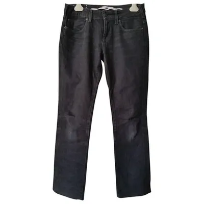 Pre-owned Vanessa Bruno Straight Jeans In Black