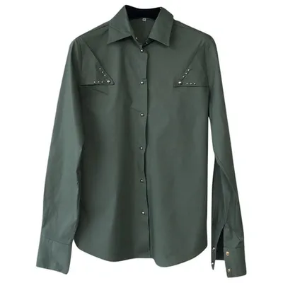 Pre-owned Versace Shirt In Green