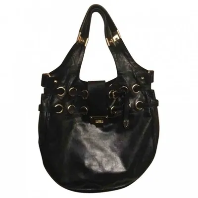 Pre-owned Jimmy Choo Leather Bag In Black