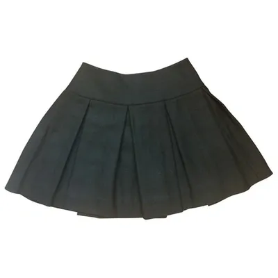 Pre-owned Red Valentino Black Wool Skirt