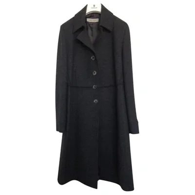 Pre-owned Alberta Ferretti Wool Coat In Grey