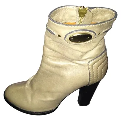 Pre-owned Chloé Leather Ankle Boots In Other