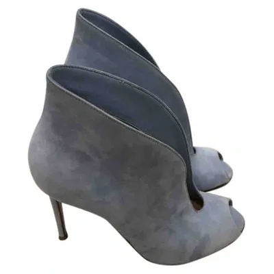 Pre-owned Gianvito Rossi Ankle Boots In Blue