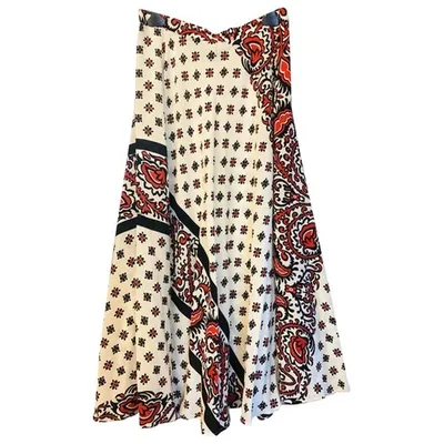 Pre-owned Red Valentino Multicolour Silk Skirt