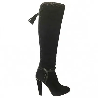 Pre-owned Jimmy Choo Boots In Black