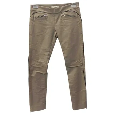 Pre-owned Balenciaga Straight Pants In Beige