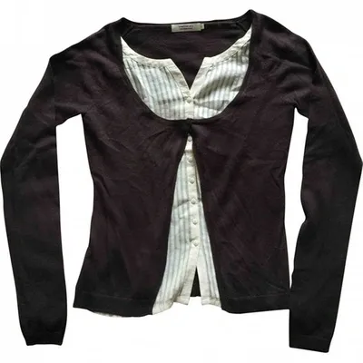 Pre-owned Comptoir Des Cotonniers Silk Jumper In Brown