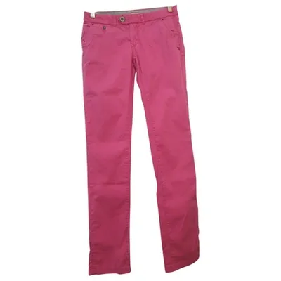 Pre-owned Tommy Hilfiger Trousers In Pink