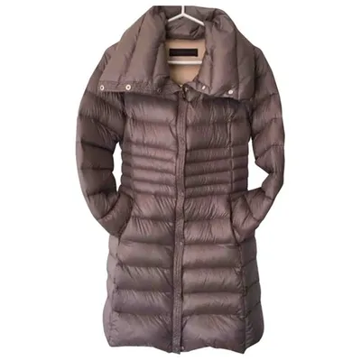 Pre-owned Trussardi Puffer In Brown