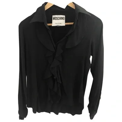 Pre-owned Moschino Silk Shirt In Black