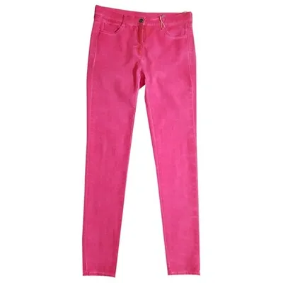 Pre-owned Mm6 Maison Margiela Slim Jeans In Pink