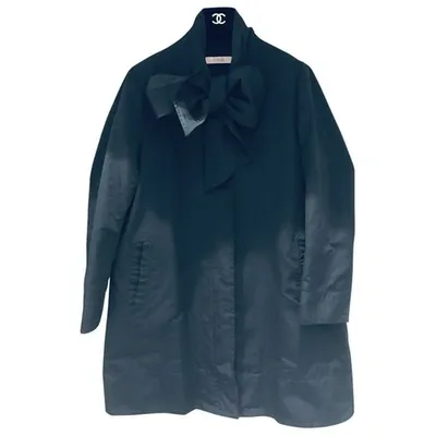 Pre-owned Red Valentino Black Cotton Coat