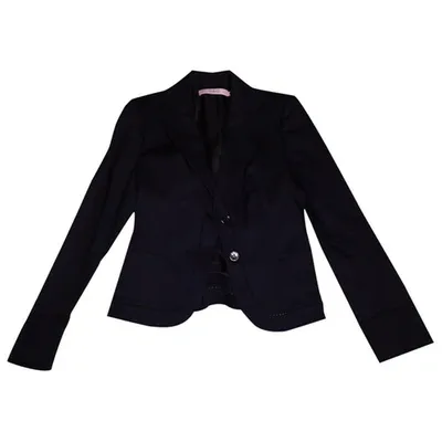 Pre-owned Red Valentino Black Cotton Jacket