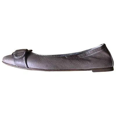 Pre-owned Dolce & Gabbana Leather Ballet Flats