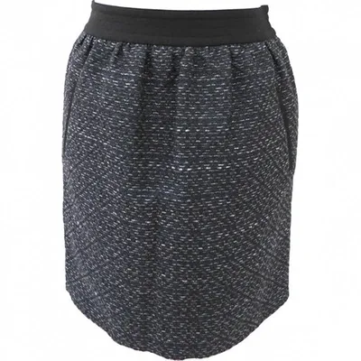 Pre-owned Comptoir Des Cotonniers Mini Skirt In Blue