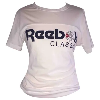 Pre-owned Reebok White Cotton Top