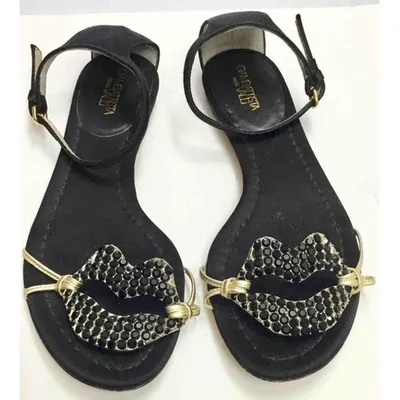 Pre-owned Giambattista Valli Sandals In Black