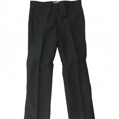 Pre-owned Givenchy Straight Pants In Navy