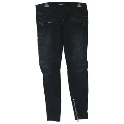 Pre-owned Balenciaga Slim Jeans In Black