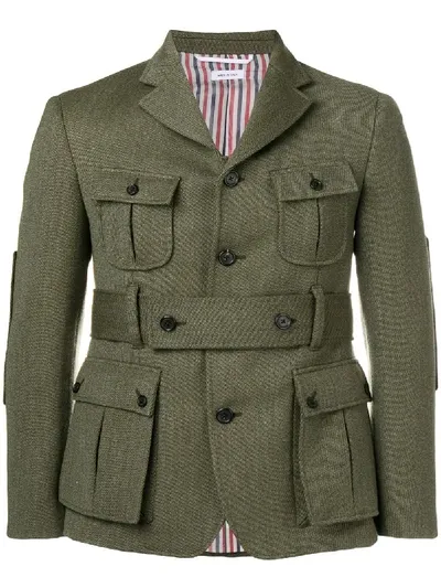 Thom Browne Norfolk High-break Sport Coat In Green