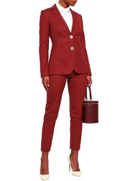 Piazza Sempione Wool-blend Blazer In Red