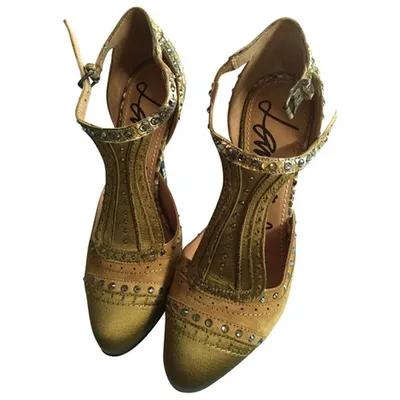 Pre-owned Lanvin Khaki Heels