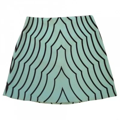 Pre-owned Marc By Marc Jacobs Mini Skirt In Turquoise