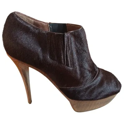 Pre-owned Marni Heels In Brown