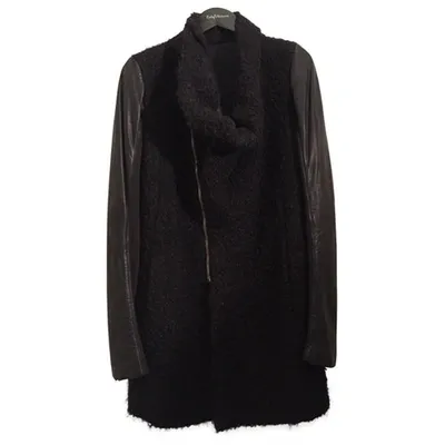 Pre-owned Rick Owens Coat In Black