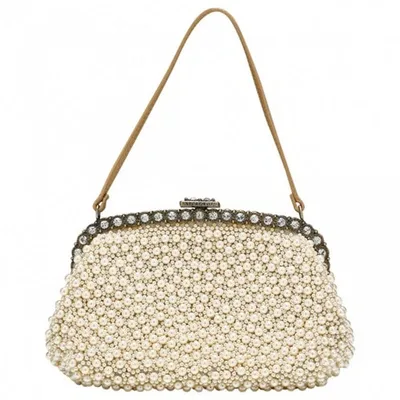 Pre-owned Valentino Garavani Handbag In Ecru