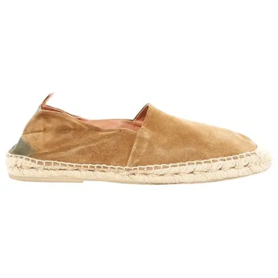 Pre-owned Ralph Lauren Flats In Brown