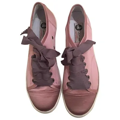 Pre-owned Lanvin Trainers In Pink