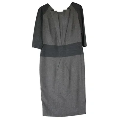 Pre-owned Trussardi Mid-length Dress In Grey