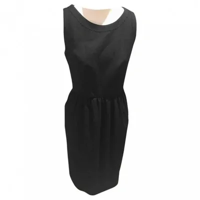 Pre-owned Saint Laurent Mid-length Dress In Black