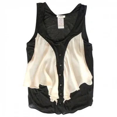 Pre-owned Chloé Vest In Black