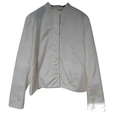 Pre-owned Max Mara Jacket In White