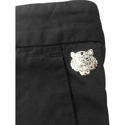 Pre-owned Kenzo Trousers In Black