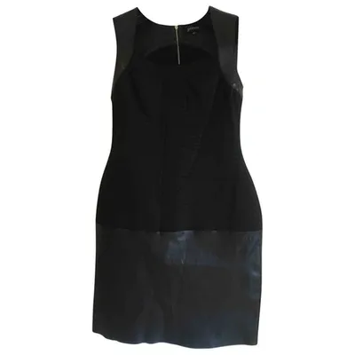 Pre-owned Jitrois Leather Mini Dress In Black