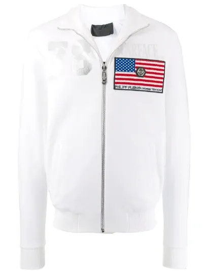 Philipp Plein Scarface Track Jacket In White