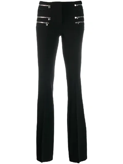 Philipp Plein Flared Skinny Trousers In Black