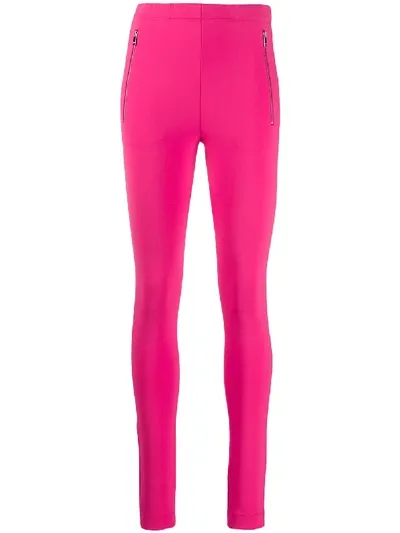 Emilio Pucci Zipped Detail Leggings In Pink