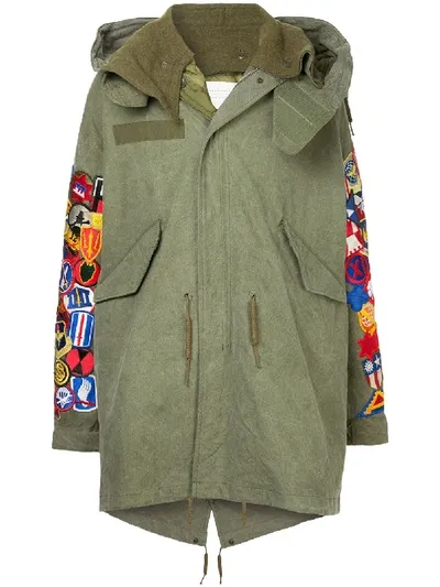 Readymade Hooded Parka In Green