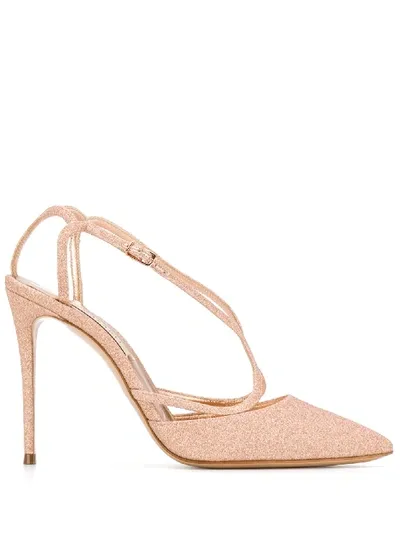 Casadei Glitter Design Pumps In Pink