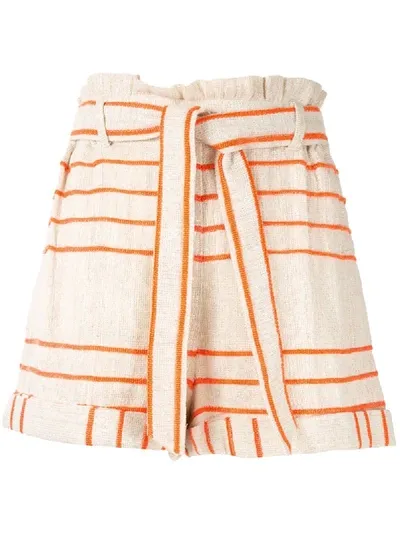 Suboo Cali Paper Bag Shorts In Neutrals