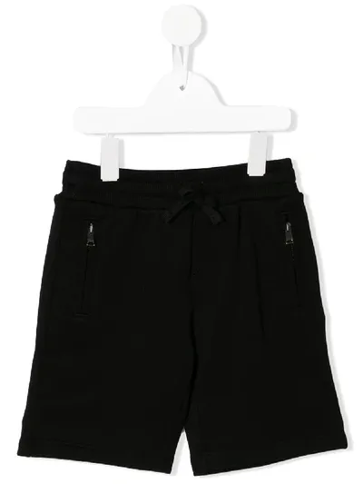 Dolce & Gabbana Kids' Black Cotton Bermuda Shorts