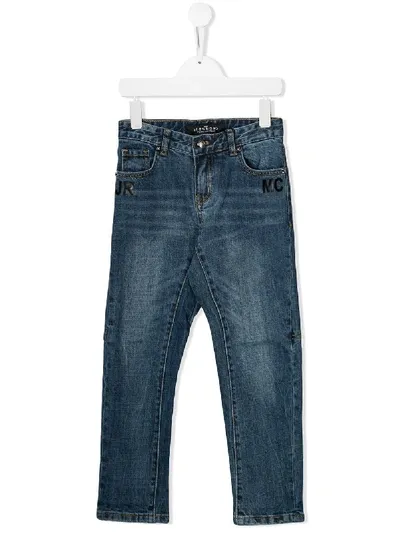 John Richmond Junior Kids' Classic Slim-fit Jeans In Blue