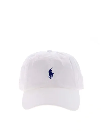 Polo Ralph Lauren Embroidered-pony Baseball Cap In White Marl