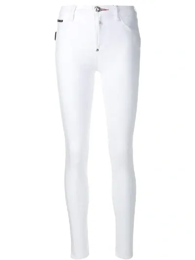 Philipp Plein New Jegging Statement Jeans In White