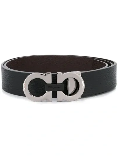 Ferragamo Gancini Belt In Black